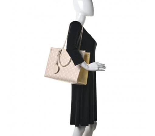 Louis Vuitton Empreinte Monogram Spring In The City Onthego MM Beige Pink Yellow - Image 11