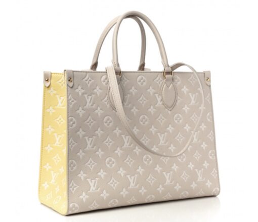 Louis Vuitton Empreinte Monogram Spring In The City Onthego MM Beige Pink Yellow - Image 8