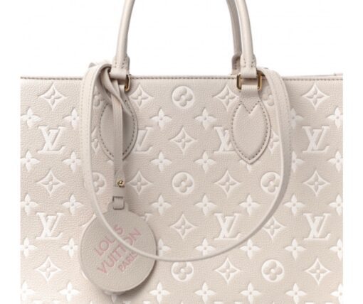 Louis Vuitton Empreinte Monogram Spring In The City Onthego MM Beige Pink Yellow - Image 7