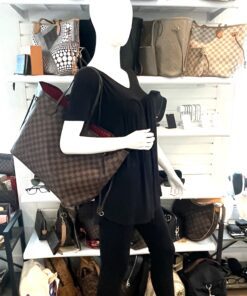Louis Vuitton Neverfull GM Damier Ebene Canvas Cerise Red 4