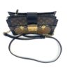 Front of the clutch with the strap laid out