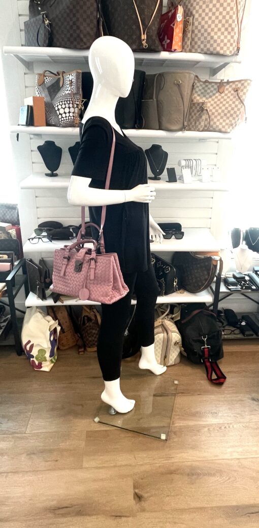Bottega Veneta Nappa Intrecciato Small Roma Tote Mallow - Image 3