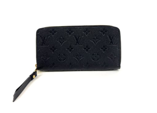 Louis Vuitton Black Empreinte Long Zippy Wallet