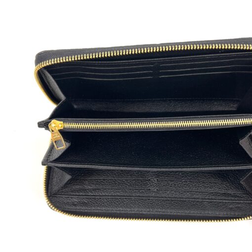 Louis Vuitton Black Empreinte Long Zippy Wallet - Image 4