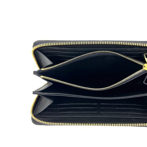 Louis Vuitton Black Empreinte Long Zippy Wallet - Image 9
