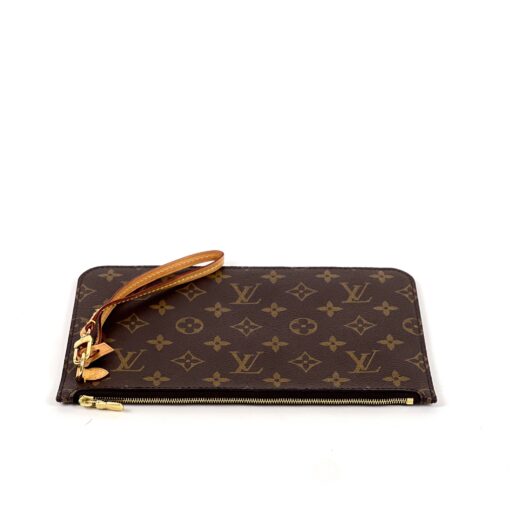 Louis Vuitton Monogram Beige Neverfull Pochette Wristlet - Image 11