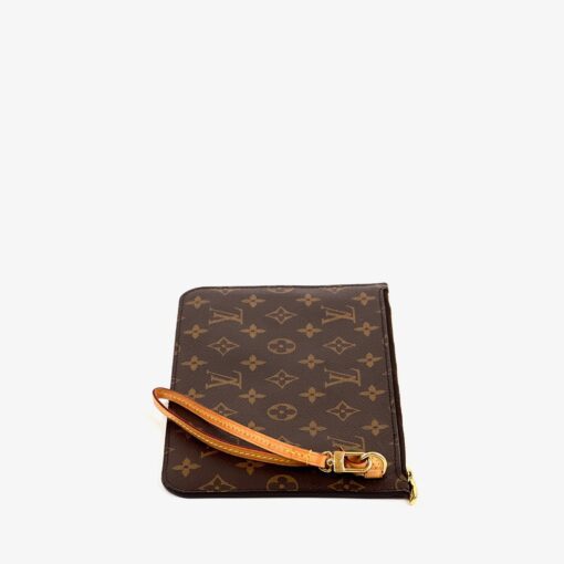 Louis Vuitton Monogram Beige Neverfull Pochette Wristlet - Image 8