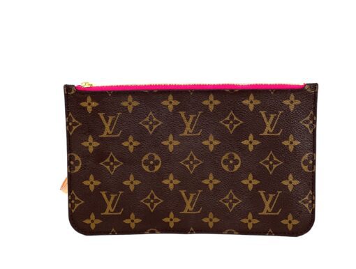 Louis Vuitton Monogram Neverfull Pochette Clutch Pivoine - Image 3