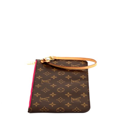 Louis Vuitton Monogram Neverfull Pochette Clutch Pivoine - Image 11