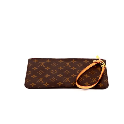 Louis Vuitton Monogram Neverfull Pochette Clutch Pivoine - Image 9