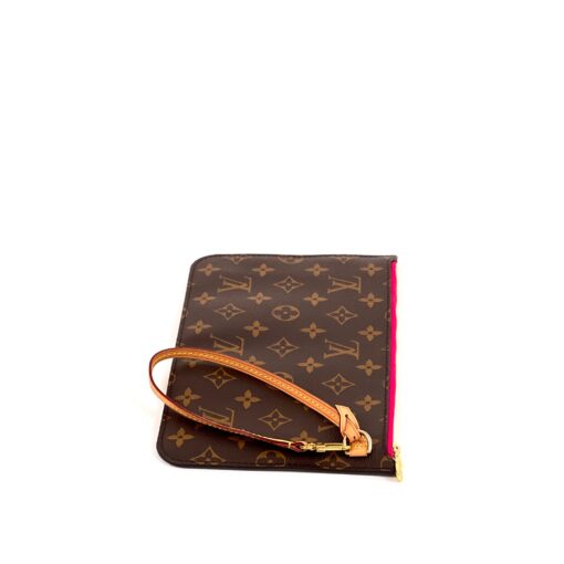 Louis Vuitton Monogram Neverfull Pochette Clutch Pivoine - Image 8