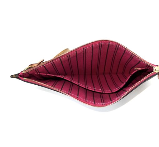 Louis Vuitton Monogram Neverfull Pochette Clutch Pivoine - Image 4