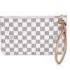 Louis Vuitton Azur Neverfull Pochette Pouch with Rose Ballerine