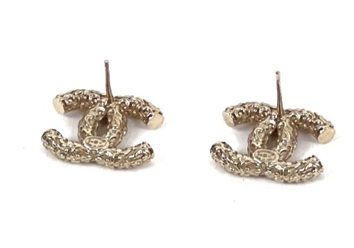 Chanel Gold and Crystal B19 Rare Earrings Pierced - Image 17