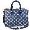 Louis Vuitton Monogram Jacquard Denim Speedy Bandouliere 25 Bleu