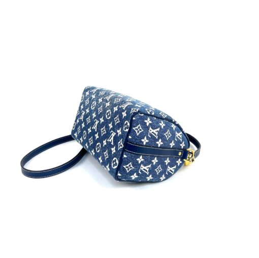 Louis Vuitton Monogram Jacquard Denim Speedy Bandouliere 25 Bleu - Image 13