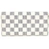 Back of the wallet in the pale Damier Azur check