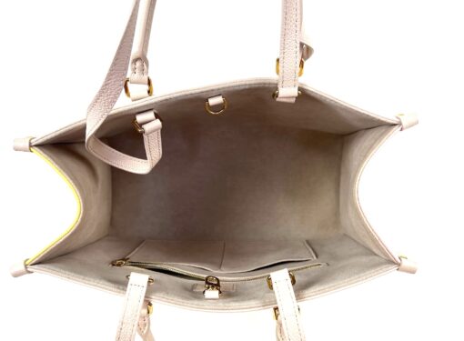 Louis Vuitton Empreinte Monogram Spring In The City Onthego MM Beige Pink Yellow - Image 13