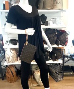 Louis Vuitton Monogram Neverfull Pochette Clutch Pivoine 2
