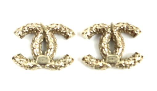 Chanel Gold and Crystal B19 Rare Earrings Pierced - Image 10