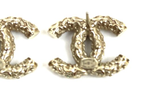 Chanel Gold and Crystal B19 Rare Earrings Pierced - Image 13