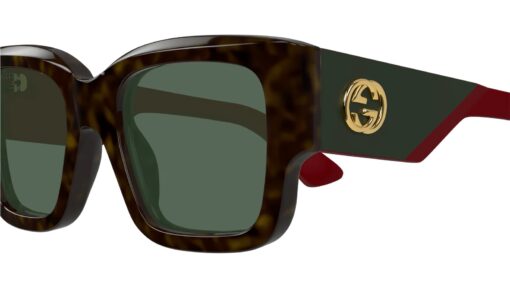 Sunglasses Gucci GG Logo GG1663S Havana Brown Women's - Image 7