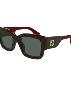 Sunglasses Gucci GG Logo GG1663S Havana Brown Women's