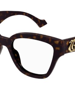 GUCCI GG1424O CAT EYE FRAMES IN HAVANA BROWN