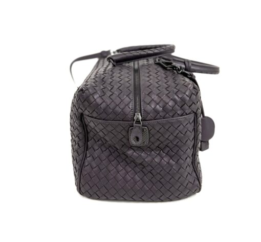 BOTTEGA VENETA Purple Intrecciato Woven Nappa Leather New Boston Medium Top Handle Bag - Image 18