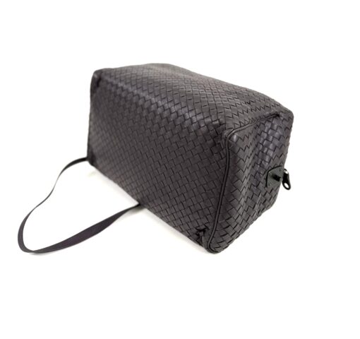 BOTTEGA VENETA Purple Intrecciato Woven Nappa Leather New Boston Medium Top Handle Bag - Image 16