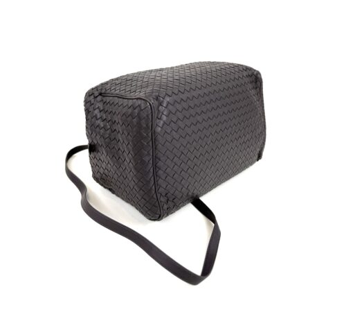 BOTTEGA VENETA Purple Intrecciato Woven Nappa Leather New Boston Medium Top Handle Bag - Image 14