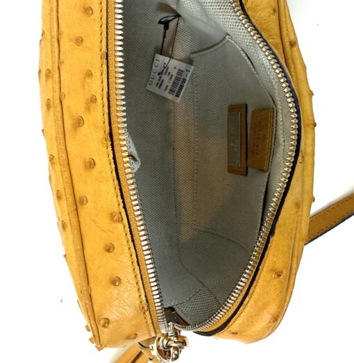 Gucci Soho Disco Yellow Exotic Ostrich Leather Crossbody Limited Edition - Image 17