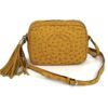 Gucci Soho Disco Yellow Exotic Ostrich Leather Crossbody Limited Edition