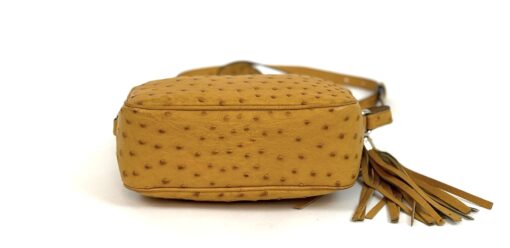 Gucci Soho Disco Yellow Exotic Ostrich Leather Crossbody Limited Edition - Image 11