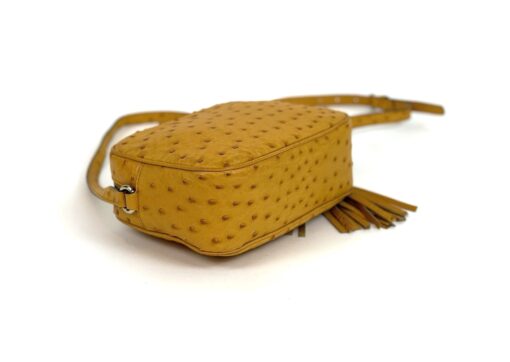 Gucci Soho Disco Yellow Exotic Ostrich Leather Crossbody Limited Edition - Image 7