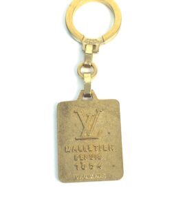 Louis Vuitton Key Charm Vintage Malletier 1854 Key Ring Key Chain Gold 2