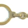 Close up of the ring and the stamped link