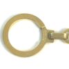 Full length of the key ring laid on white