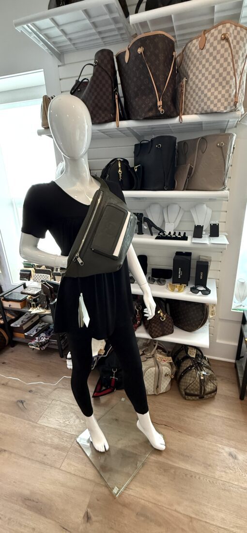 Gucci Olive Leather Giant G Large Bum Bag - Image 4