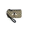 Gucci Supreme Monogram Bee Print Wrist Pouch Black