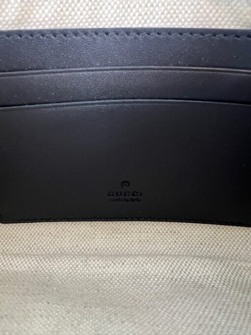 Gucci Supreme Monogram Bee Print Wrist Pouch Black - Image 4