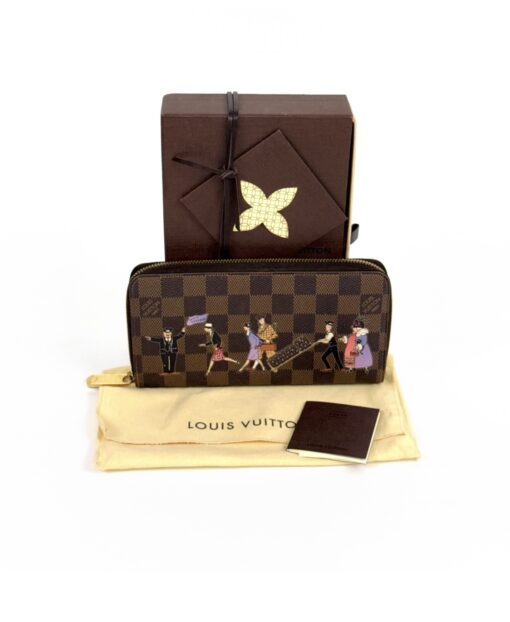Louis Vuitton Damier Ebene Illustre de Trunks Zippy Wallet - Image 2