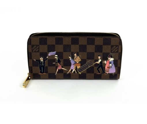 Louis Vuitton Damier Ebene Illustre de Trunks Zippy Wallet