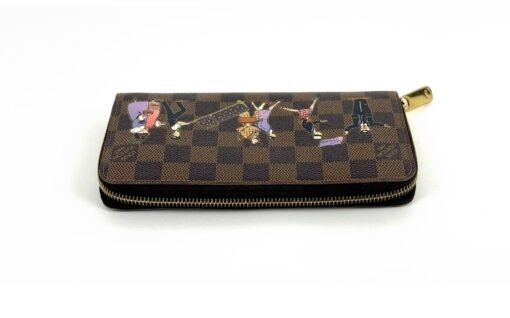 Louis Vuitton Damier Ebene Illustre de Trunks Zippy Wallet - Image 9