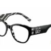 Dolce Gabbana black and Zebra Cat Eye Frames DG3377