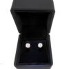 2.61 TCW Lab Diamond Studs in 14k White Gold Screw Back Certified
