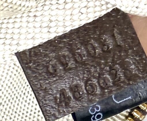 Gucci Monogram Jumbo GG Textured Dollar Calfskin Web Belt Bag Camel Ebony New Acero - Image 9