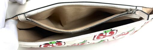 Gucci Calfskin Monogram Matelasse Diagonal GG Apple Small GG Marmont Shoulder Bag Ivory - Image 21
