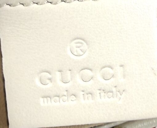 Gucci Calfskin Monogram Matelasse Diagonal GG Apple Small GG Marmont Shoulder Bag Ivory - Image 10