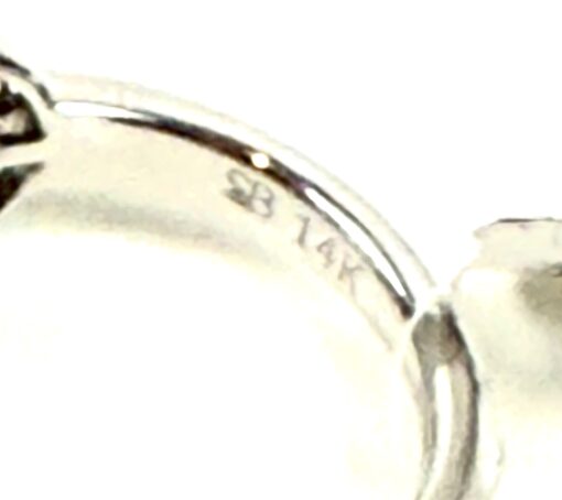 4 Carat Total Weight Lab Diamond Band Oval Stones in 14k White Gold Size 7 - Image 5